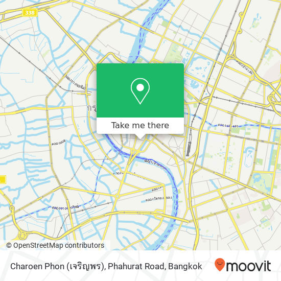 Charoen Phon (เจริญพร), Phahurat Road map