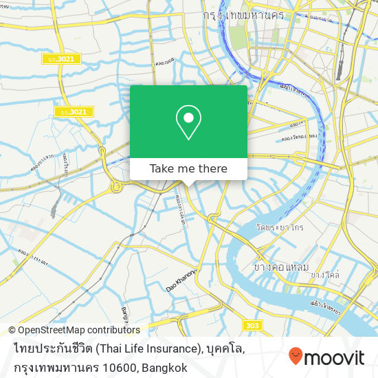 ไทยประกันชีวิต (Thai Life Insurance), บุคคโล, กรุงเทพมหานคร 10600 map