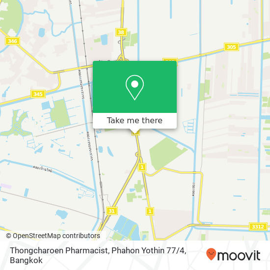 Thongcharoen Pharmacist, Phahon Yothin 77 / 4 map