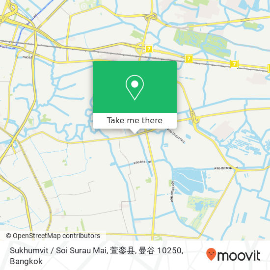 Sukhumvit / Soi Surau Mai, 萱銮县, 曼谷 10250 map