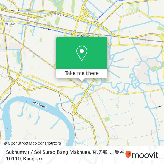Sukhumvit / Soi Surao Bang Makhuea, 瓦塔那县, 曼谷 10110 map