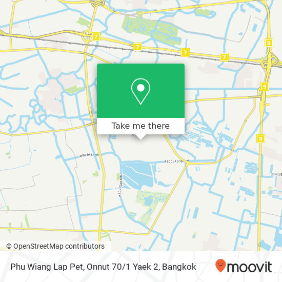 Phu Wiang Lap Pet, Onnut 70 / 1 Yaek 2 map