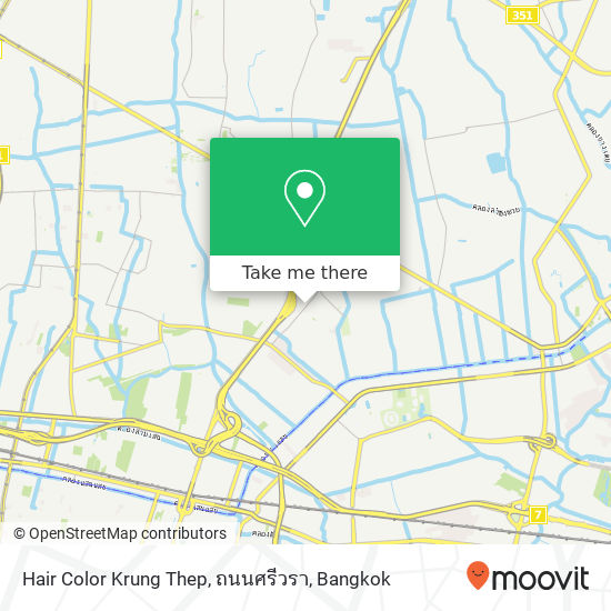 Hair Color Krung Thep, ถนนศรีวรา map