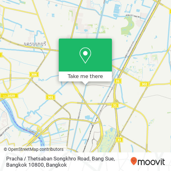 Pracha / Thetsaban Songkhro Road, Bang Sue, Bangkok 10800 map