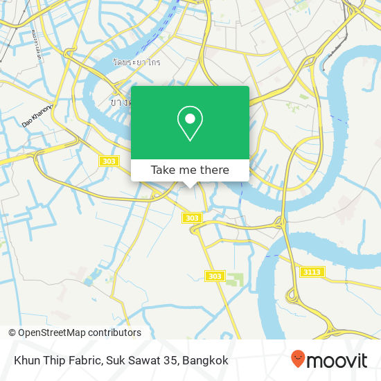 Khun Thip Fabric, Suk Sawat 35 map