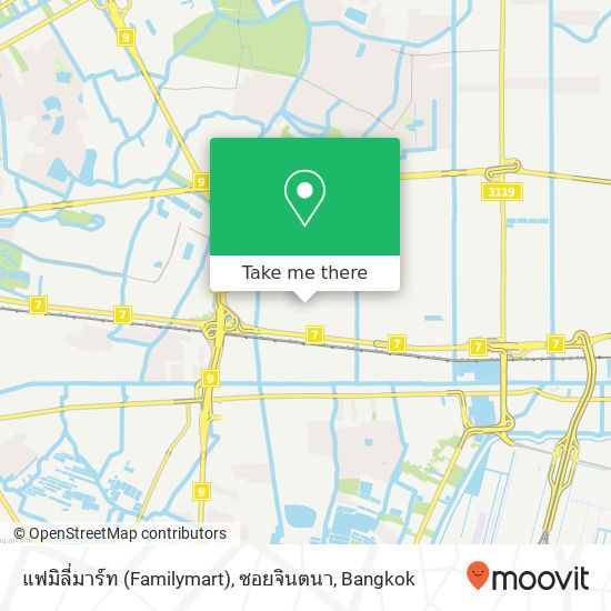 แฟมิลี่มาร์ท (Familymart), ซอยจินตนา map