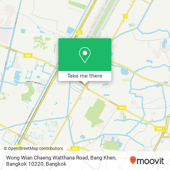 Wong Wian Chaeng Watthana Road, Bang Khen, Bangkok 10220 map