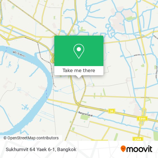 Sukhumvit 64 Yaek 6-1 map