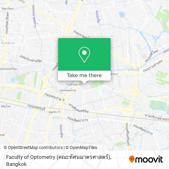 Faculty of Optometry (คณะทัศนมาตรศาสตร์) map