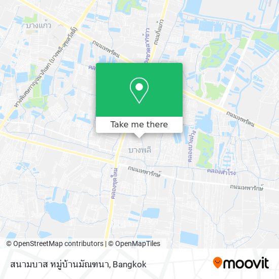 สนามบาส หมู่บ้านมัณฑนา map