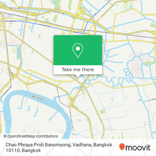 Chao Phraya Pridi Banomyong, Vadhana, Bangkok 10110 map