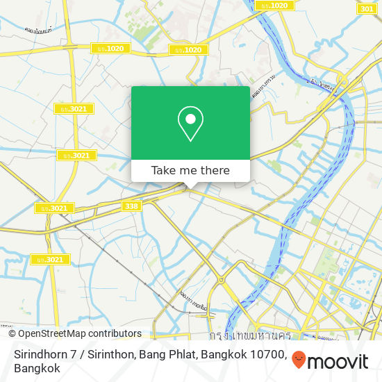 Sirindhorn 7 / Sirinthon, Bang Phlat, Bangkok 10700 map