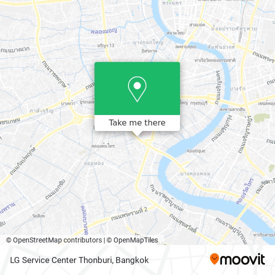 LG Service Center Thonburi map