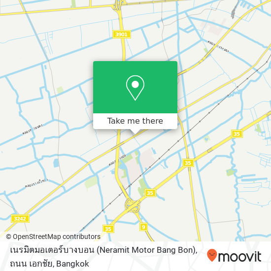 เนรมิตมอเตอร์บางบอน (Neramit Motor Bang Bon), ถนน เอกชัย map