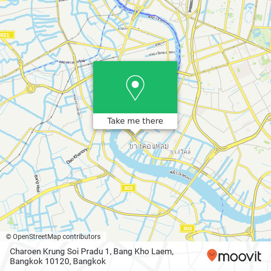 Charoen Krung Soi Pradu 1, Bang Kho Laem, Bangkok 10120 map