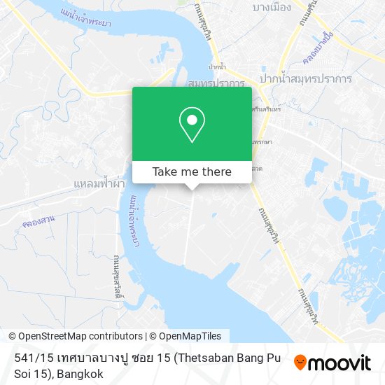 541 / 15 เทศบาลบางปู ซอย 15 (Thetsaban Bang Pu Soi 15) map