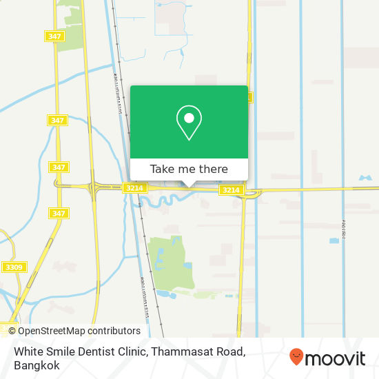 White Smile Dentist Clinic, Thammasat Road map