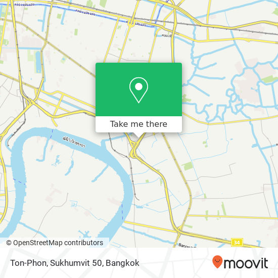 Ton-Phon, Sukhumvit 50 map