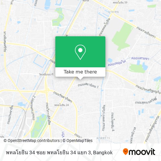 พหลโยธิน 34 ซอย พหลโยธิน 34 แยก 3 map