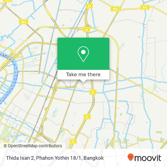 Thida Isan 2, Phahon Yothin 18 / 1 map