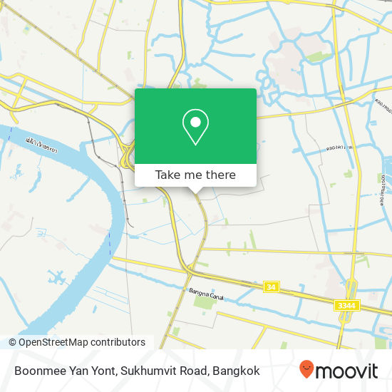 Boonmee Yan Yont, Sukhumvit Road map