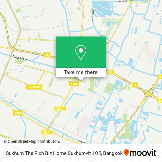 Sukhum The Rich Biz Home Sukhumvit 105 map