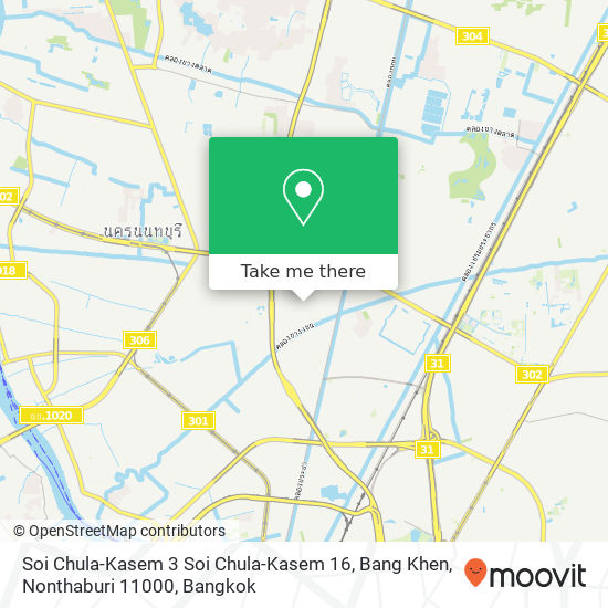 Soi Chula-Kasem 3 Soi Chula-Kasem 16, Bang Khen, Nonthaburi 11000 map