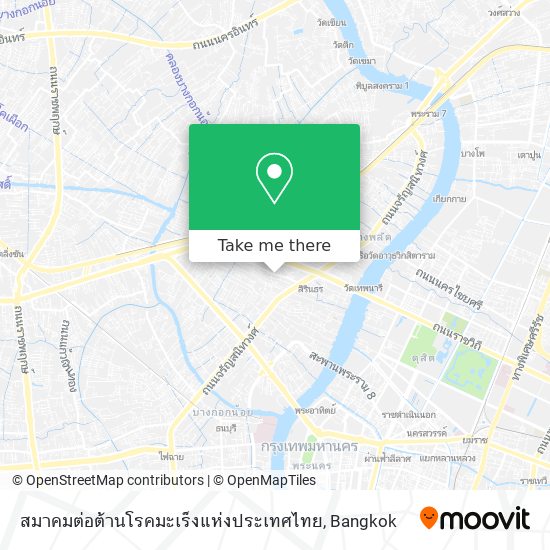 สมาคมต่อต้านโรคมะเร็งแห่งประเทศไทย map