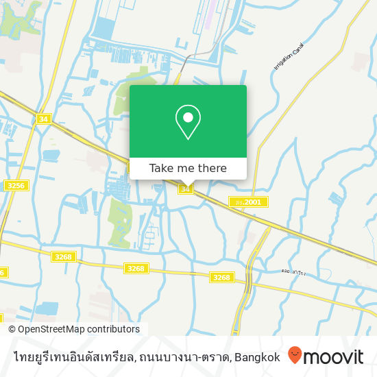 ไทยยูรีเทนอินดัสเทรียล, ถนนบางนา-ตราด map