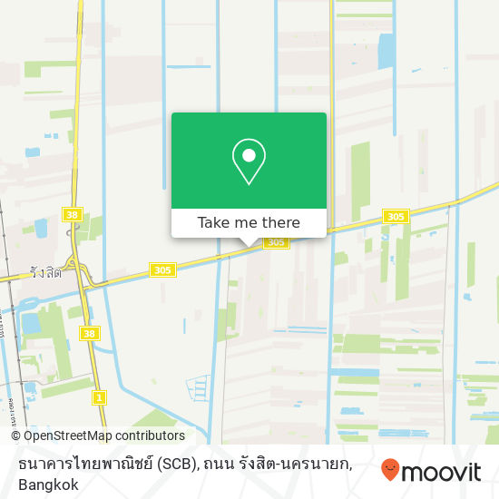 ธนาคารไทยพาณิชย์ (SCB), ถนน รังสิต-นครนายก map