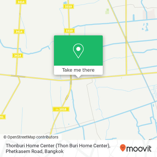 Thonburi Home Center (Thon Buri Home Center), Phetkasem Road map