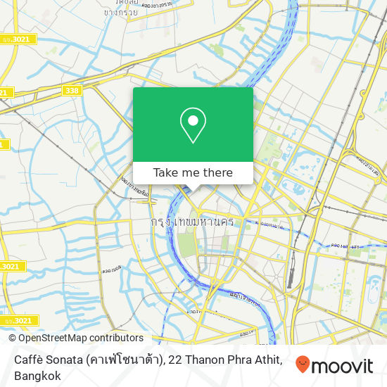 Caffè Sonata (คาเฟ่โซนาต้า), 22 Thanon Phra Athit map