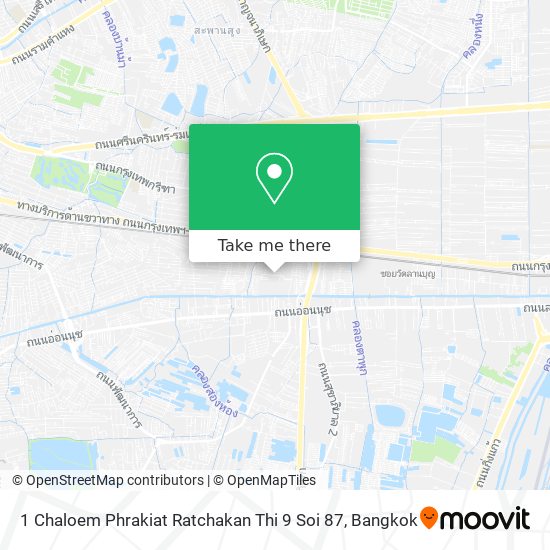 1 Chaloem Phrakiat Ratchakan Thi 9 Soi 87 map