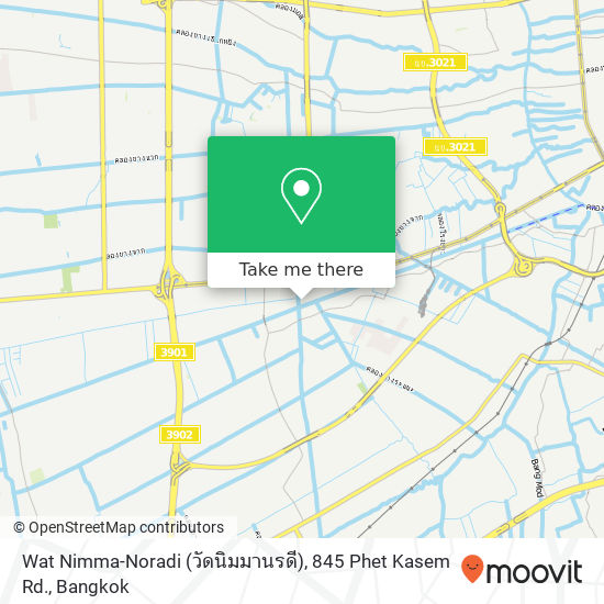 Wat Nimma-Noradi (วัดนิมมานรดี), 845 Phet Kasem Rd. map