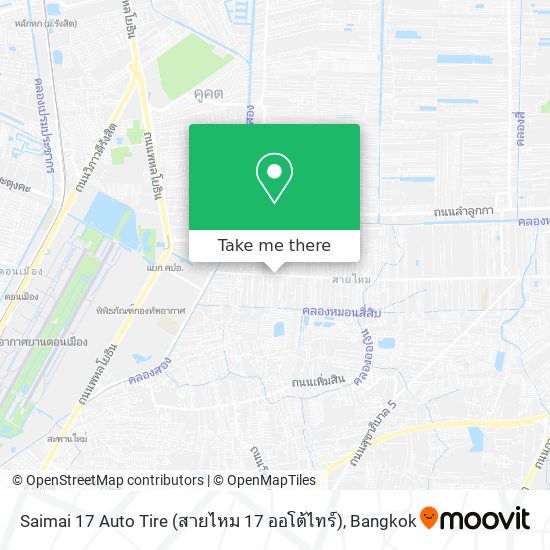 Saimai 17 Auto Tire (สายไหม 17 ออโต้ไทร์) map