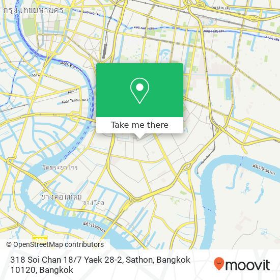 318 Soi Chan 18 / 7 Yaek 28-2, Sathon, Bangkok 10120 map