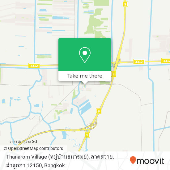 Thanarom Village (หมู่บ้านธนารมย์), ลาดสวาย, ลำลูกกา 12150 map