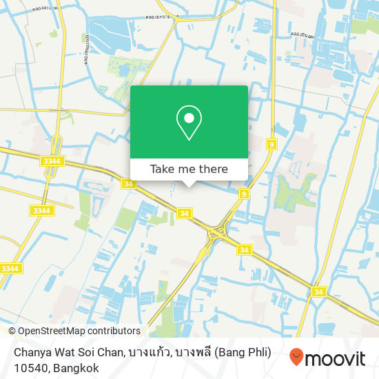 Chanya Wat Soi Chan, บางแก้ว, บางพลี (Bang Phli) 10540 map