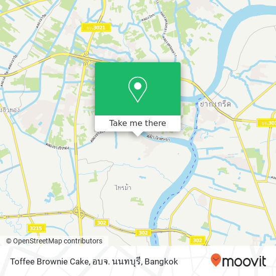 Toffee Brownie Cake, อบจ. นนทบุรี map