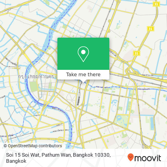 Soi 15 Soi Wat, Pathum Wan, Bangkok 10330 map