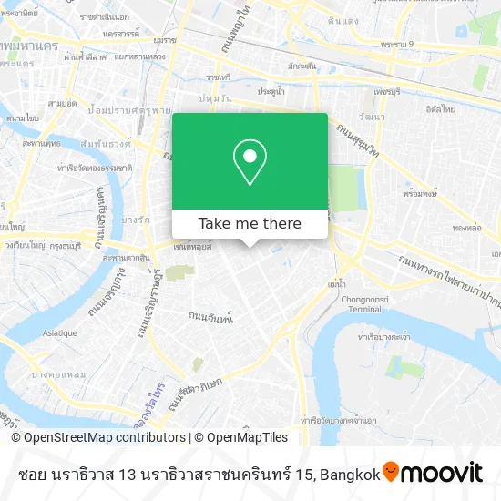 ซอย นราธิวาส 13 นราธิวาสราชนครินทร์ 15 map