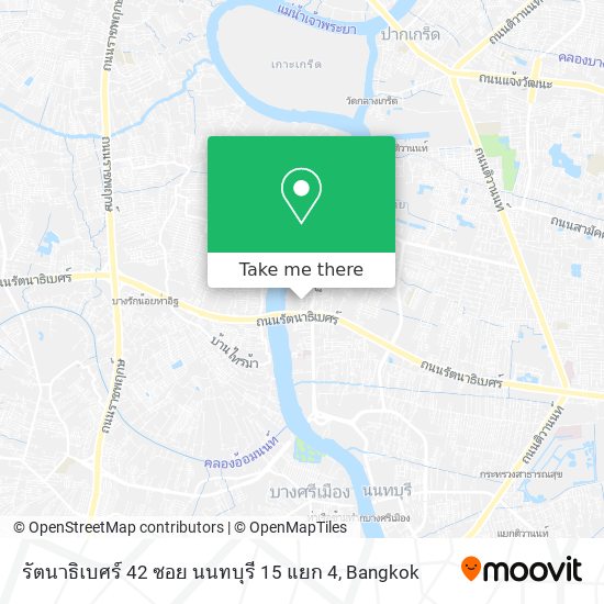 รัตนาธิเบศร์ 42 ซอย นนทบุรี 15 แยก 4 map