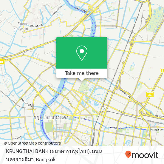 KRUNGTHAI BANK (ธนาคารกรุงไทย), ถนน นครราชสีมา map