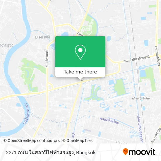 22/1 ถนน ในสถานีไฟฟ้าแรงสูง map