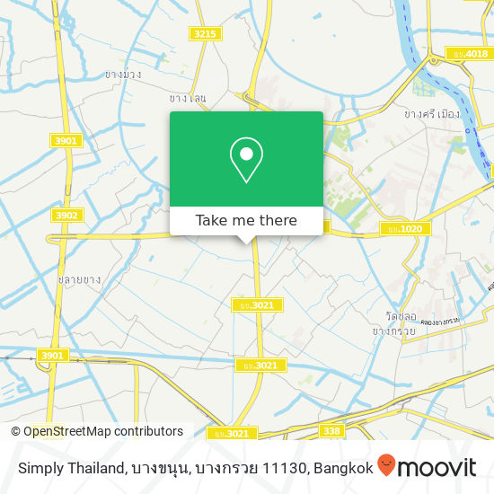 Simply Thailand, บางขนุน, บางกรวย 11130 map