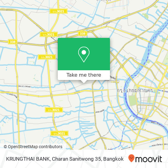 KRUNGTHAI BANK, Charan Sanitwong 35 map