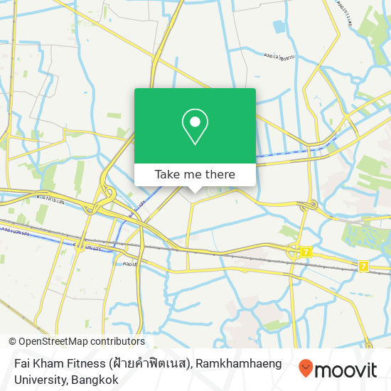 Fai Kham Fitness (ฝ้ายคำฟิตเนส), Ramkhamhaeng University map