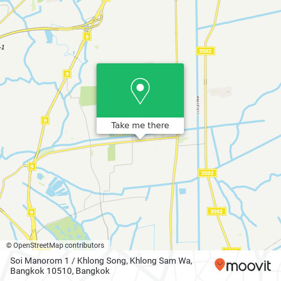 Soi Manorom 1 / Khlong Song, Khlong Sam Wa, Bangkok 10510 map