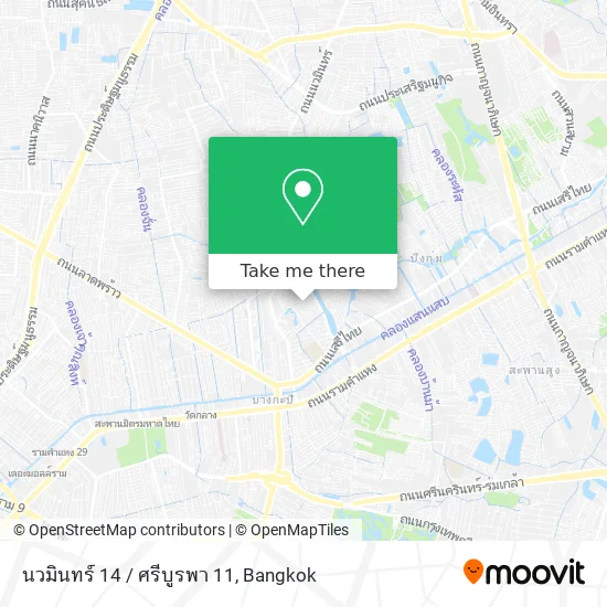 นวมินทร์ 14 / ศรีบูรพา 11 map