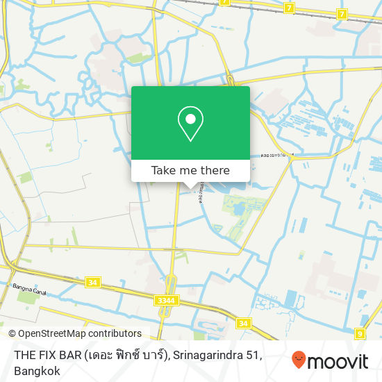 THE FIX BAR (เดอะ ฟิกซ์ บาร์), Srinagarindra 51 map